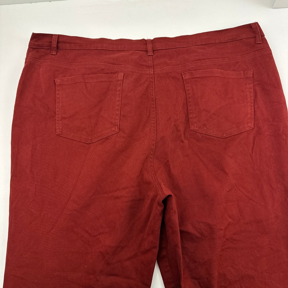 Gloria Vanderbilt Amanda Jeans Womens 24W Red High Rise Tapered Leg Plus Size - Picture 5 of 5